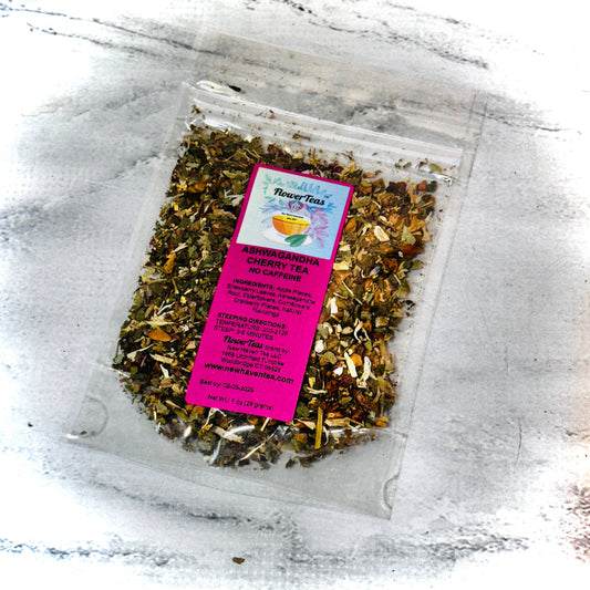 Ashwagandha Cherry Loose Leaf Tea: Bulk 1 lbs.