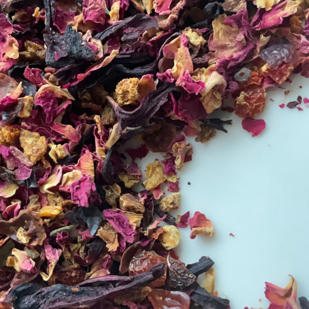 Raspberry Rose Petal Herbal Tea