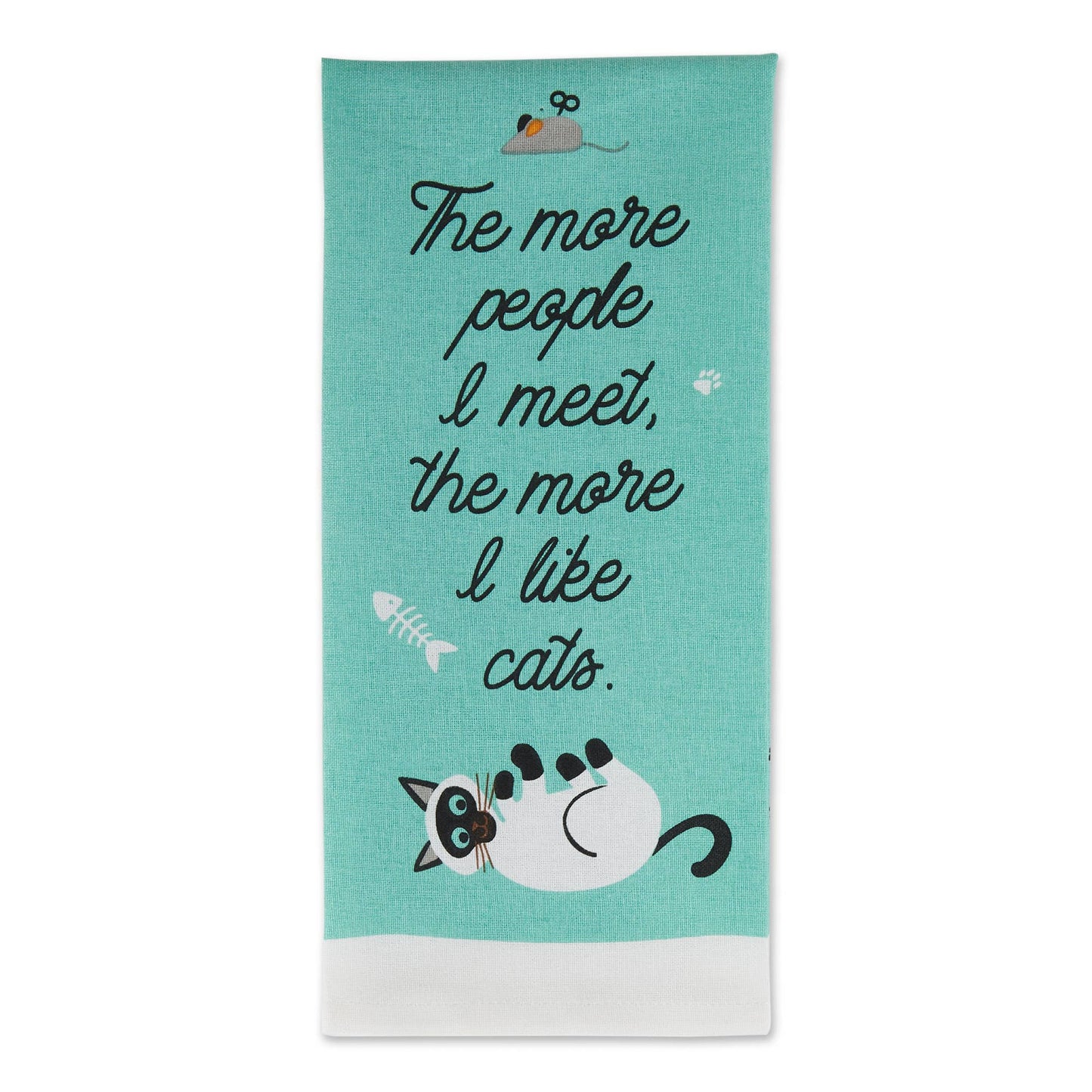 Cat Person Printed Dishtowel