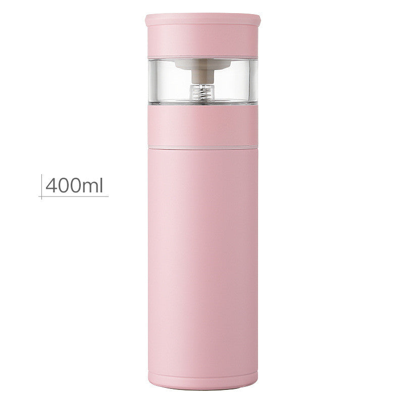 Tea-water Separation Stainless Steel One-key Tea-water Separation Tea Cup