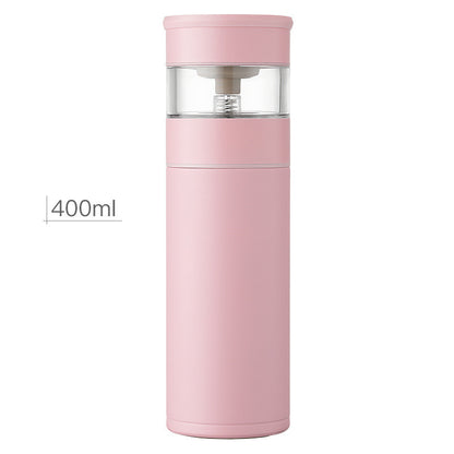 Tea-water Separation Stainless Steel One-key Tea-water Separation Tea Cup