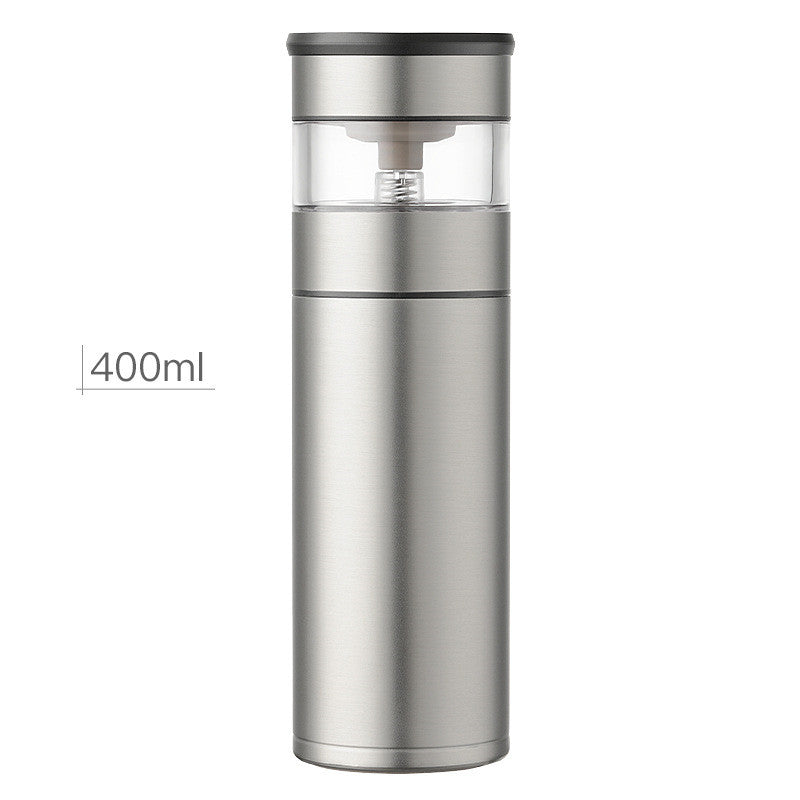 Tea-water Separation Stainless Steel One-key Tea-water Separation Tea Cup