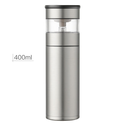 Tea-water Separation Stainless Steel One-key Tea-water Separation Tea Cup