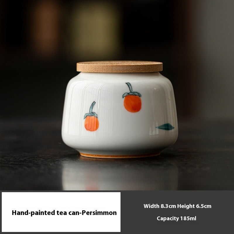 Tea Pot Ceramic Mini Small Sized Chinese Calligraphy Sealed